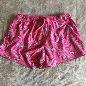 Lauren James Pink and Green Floral Shorts